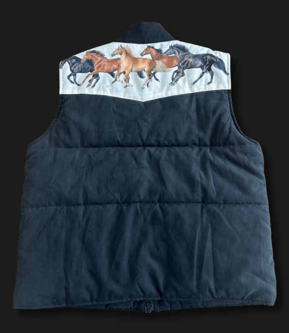 MOD WILD HORSES PUFFER VEST